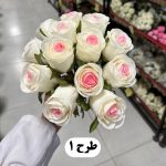 دسته رز غنچه نیمه باز 14 شاخه - تصویر 2