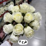 دسته رز غنچه نیمه باز 14 شاخه - تصویر 4