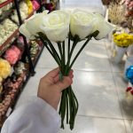 دسته رز کاملیا متوسط 12 شاخه