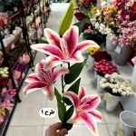 شاخه اوریانتال سه گل لمسی - تصویر 2